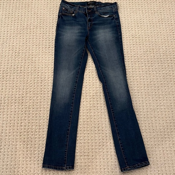 Buffalo Blu Harlow Curvy Stretch Straight Dark Denim Jeans Size 28 - Picture 2 of 14